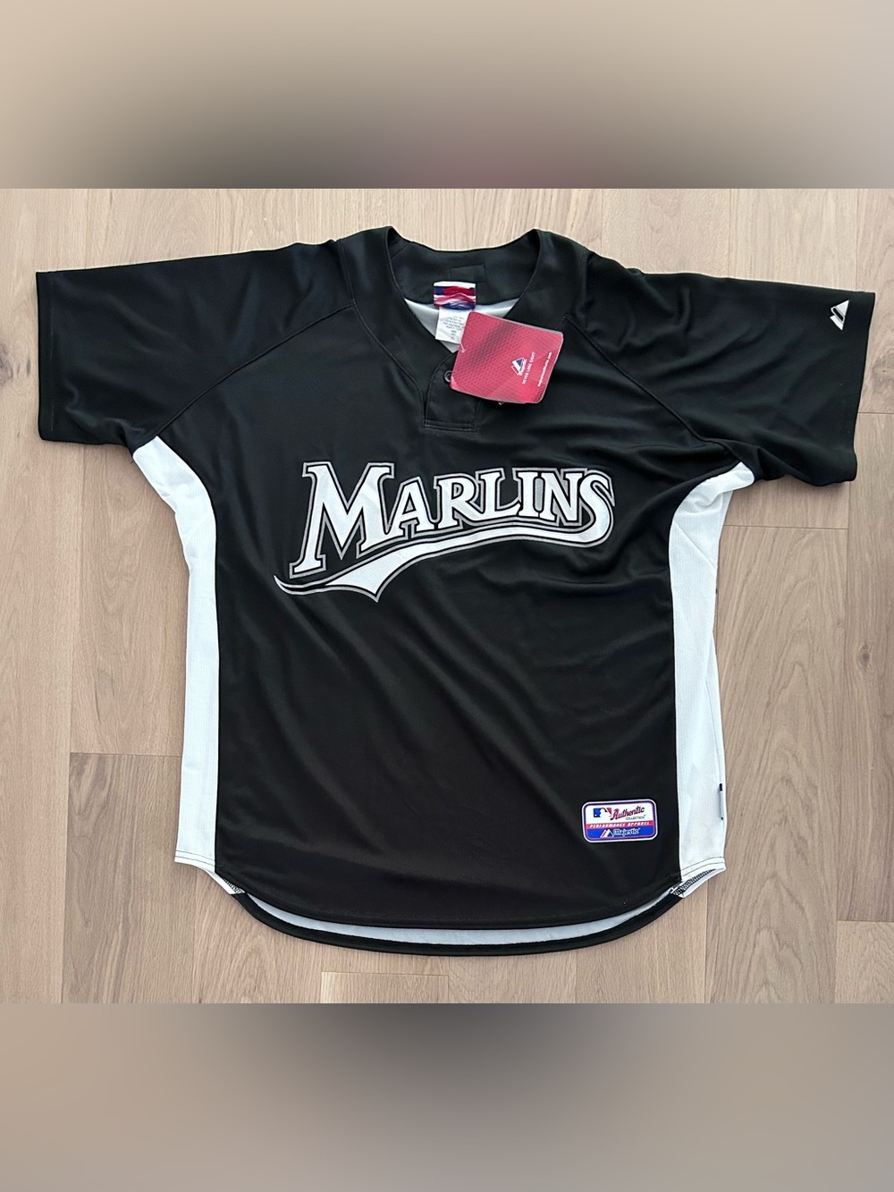 Vintage Majestic Authentic Miami Marlins Cool Base Baseball Jersey NWT Deadstock